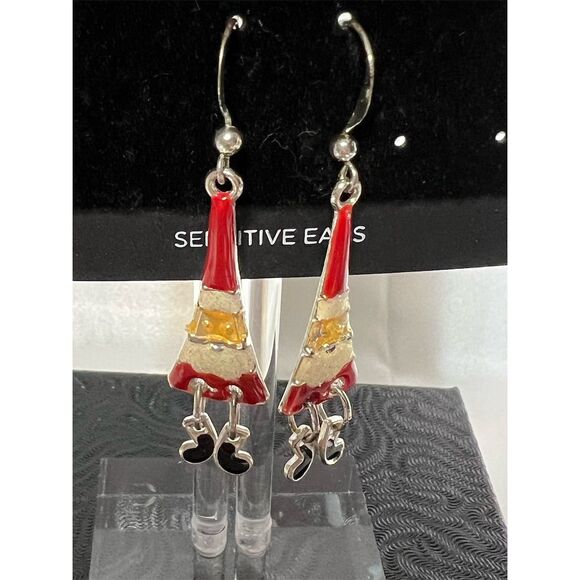 CATHERINES Charming Christmas Gnome Drop Earrings Festive Holiday Jewelry - Picture 4 of 7
